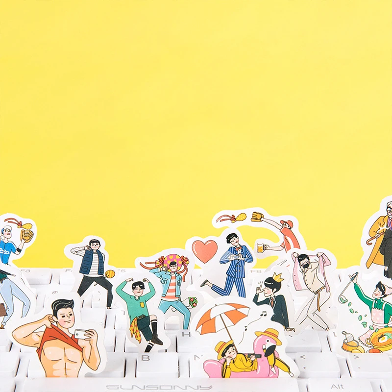 46 шт./лот забавные наклейки для мальчика Kawaii наклейки для скрапбукинга сделай сам для украшения дневник школьный принадлежности Escolar Papeleria подарок