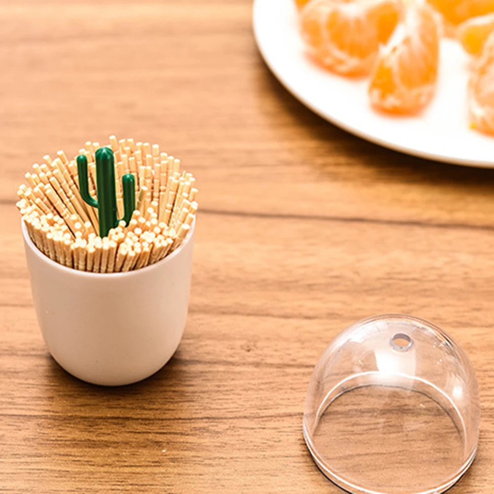 Кактус Форма прочная Подставка Для Зубочисток ватным тампоном коробка бутона