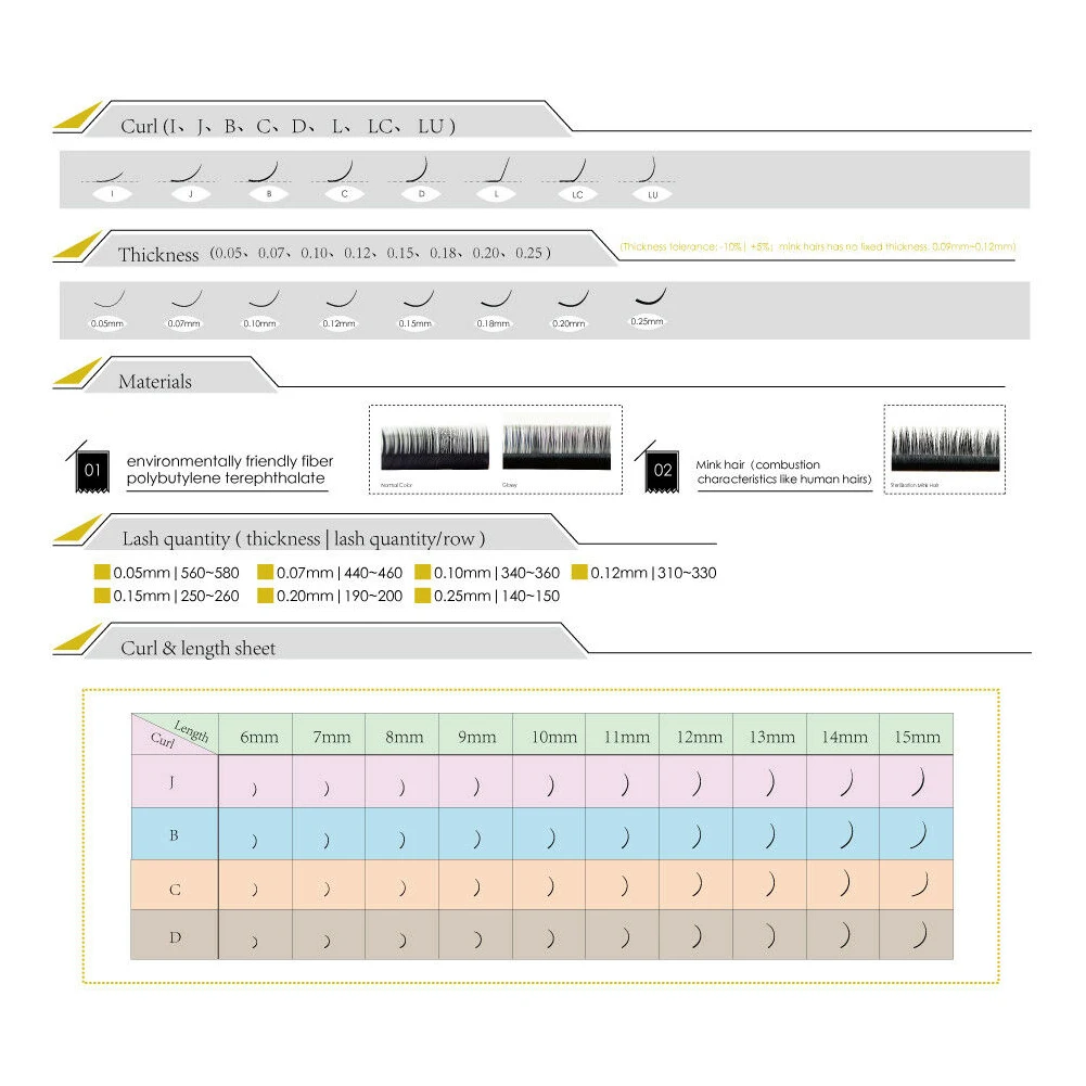 Ресницы Накладные из искусственной норки для профессионального