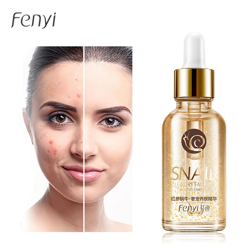 

FENYI Red Ginseng Snail Essence Shrinks Pores Tightens Moisturizing Essence Whitens Anti-aging Oil Control Face Treatment 30ml