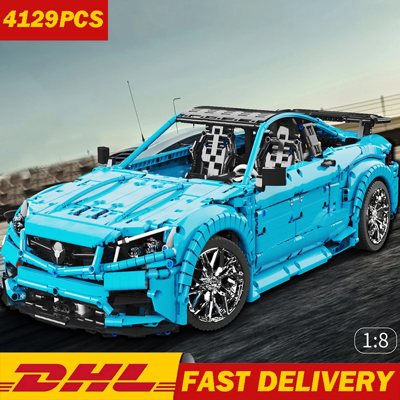 4129 шт. MOC высокотехнологичный знаменитый супер скоростной гоночный автомобиль