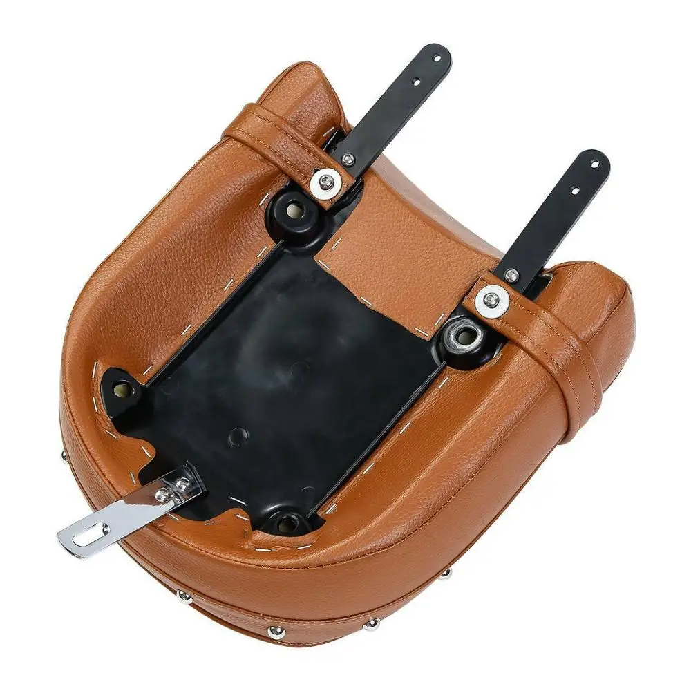 Мотоциклетное черное/пустынное кожаное заднее ПАССАЖИРСКОЕ СИДЕНЬЕ ДЛЯ Indian Chief