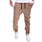 Мужские модные повседневные штаны для бега, рабочий спортивный костюм, тренировочные спортивные брюки, уличная одежда, брюки-султанки в стиле хип-хоп для мужчин