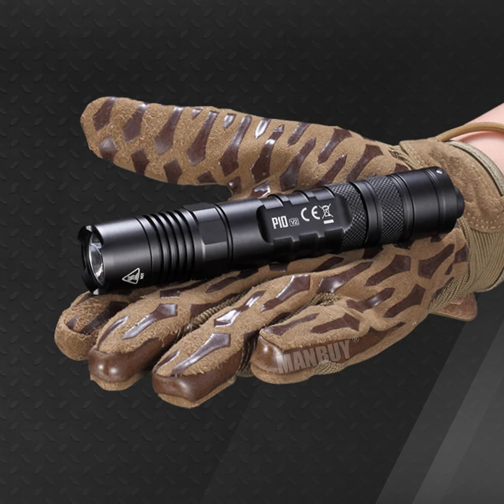 Фонарик NITECORE P10 V2 светодиодный тактический + кобура NTH10 USB-порт для зарядного