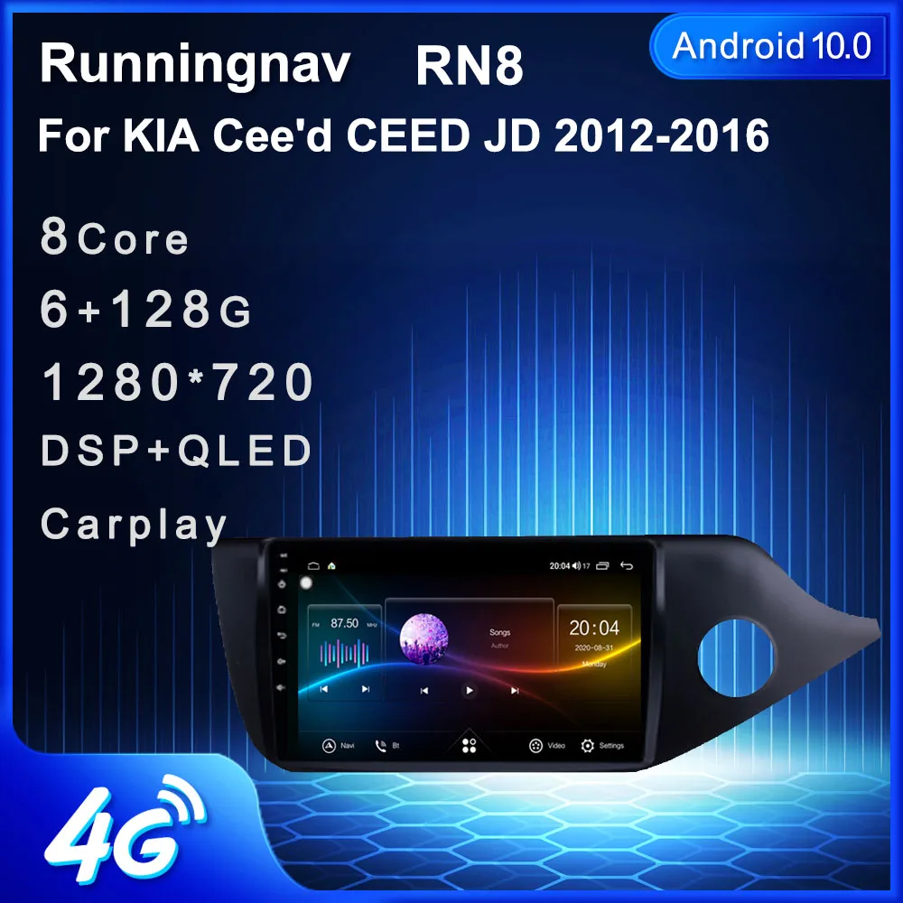 9 &quot4G LTE Android 10 1 для KIA Cee 'd CEED JD 2012 2016 мультимедийный стерео автомобильный DVD плеер