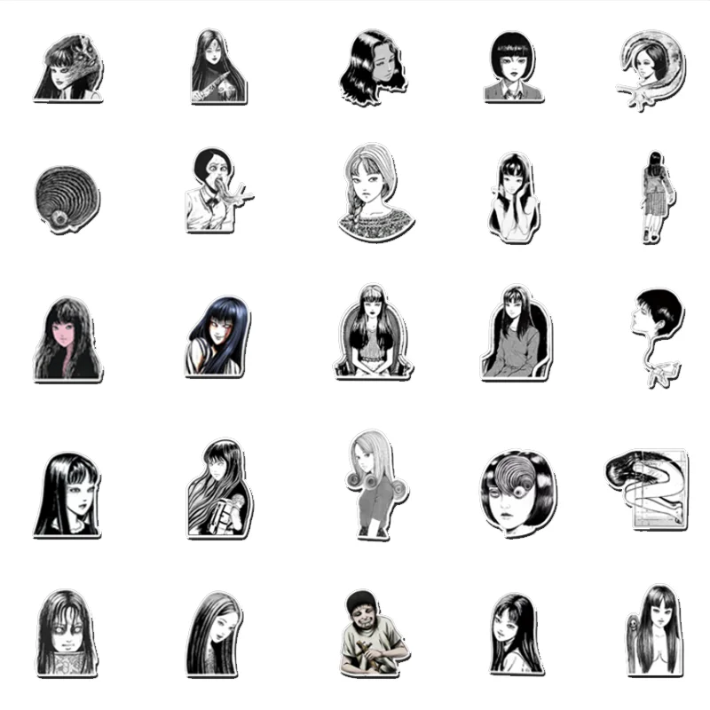 Juguetes de dibujos animados de c&oacute;mics de Fujiang de grafiti, refrigerador de equipaje, decoraci&oacute;n de coche, venta al por mayor, 10/30/50 Uds.-2