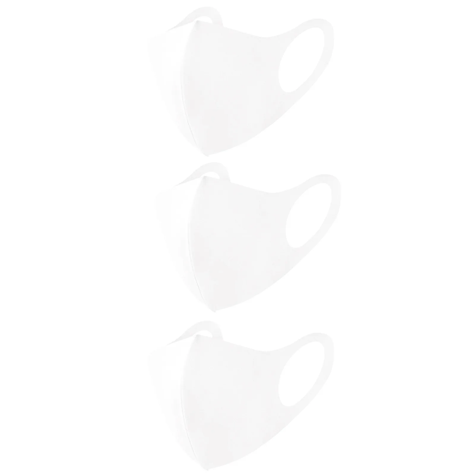 

3pcs Protective Mask Adult Washable Solid Color Dustproof Anti-spitting Face Cover Skin-friendly Reusable Face Mouth Mask d5