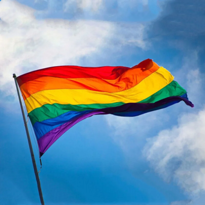 1 шт. гомосексуальный ЛГБТ Радужный Флаг Гей-Прайд цветной радужный флаг мира для