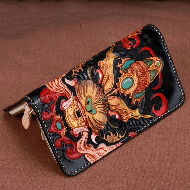 Оригинальный Женский кошелек ручной работы кожаный ретро-кошелек с верхним