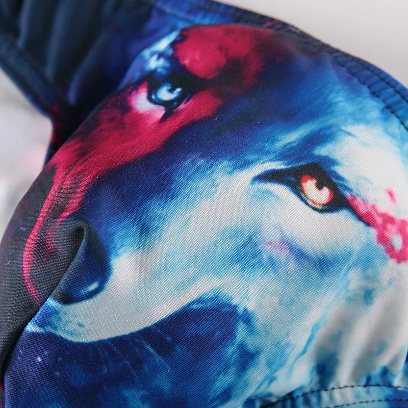 Мужские трусы брифы из вискозы черные дышащие слипы с мультяшным принтом