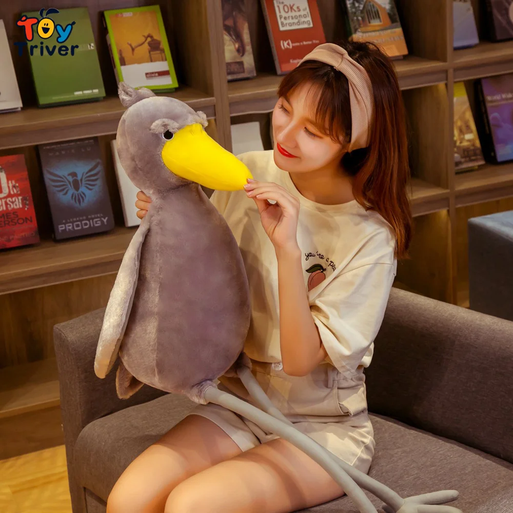Kawaii Toucan птица кит голова аист плюшевая игрушка тривер мягкие животные кукла