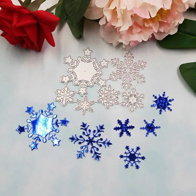 

Christmas Snowflake Metal Cutting Dies Stencil DIY Scrapbooking Album Stamp Paper Card Embossing Craft Decor