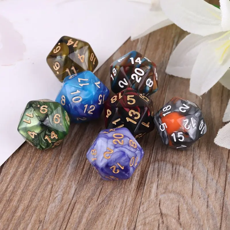 7 шт. многогранные настольные кости D20|Кубики| |
