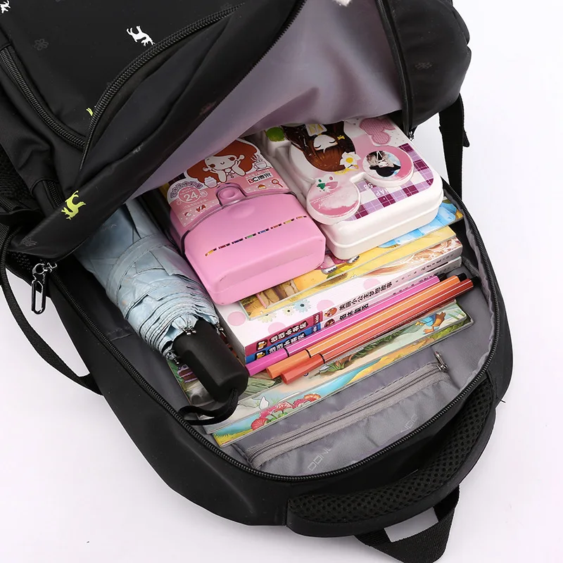 Нейлоновые школьные ранцы для мальчиков-подростков детский рюкзак с принтом