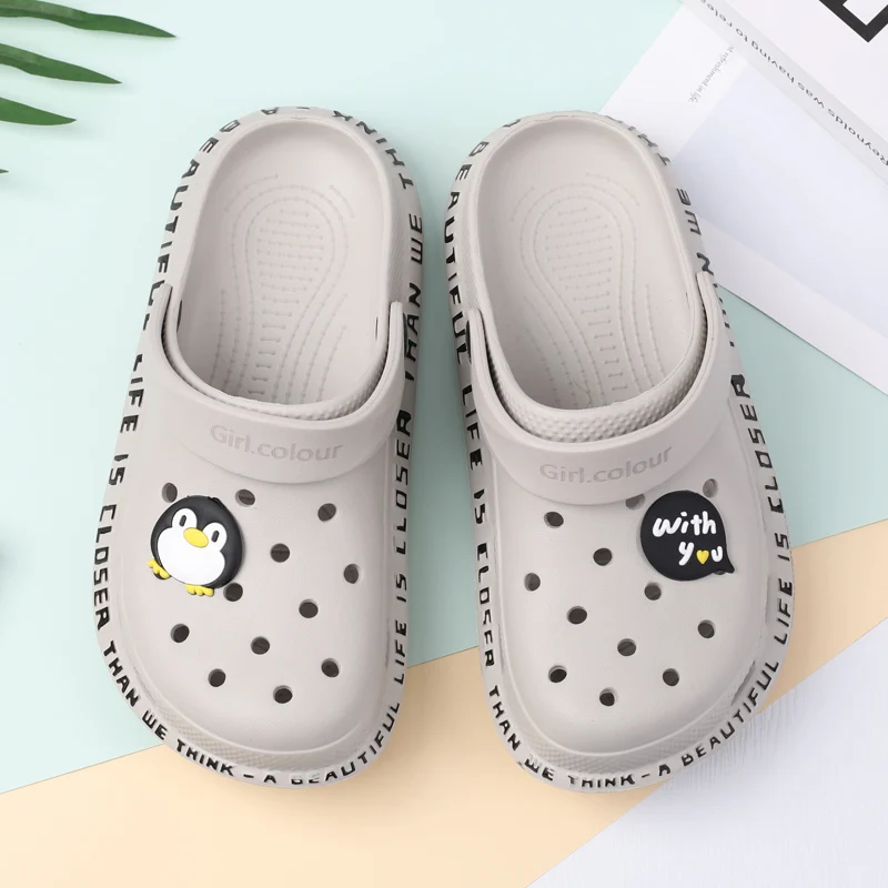 

Cartoon Lovely Women Slippers Joker Soft Bottom Home Slippers Summer Sandals Slides Women Hollow Out Beach Shoes Flip Flops Muje