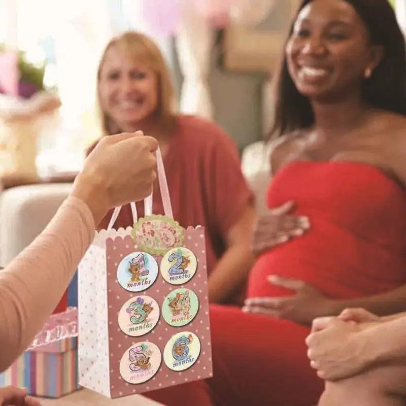 12 шт./компл. месяц Стикеры новорожденные дети памятная карточка для детских