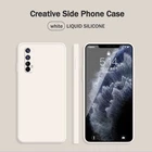 Прямолинейной обработки стекла Стиль мягкие на ощупь гель Силиконовый противоударный чехол для телефона для OPPO Realme 7 пылезащитный чехол-накладка