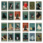 Классический каркас, пирожные, кофейный, белый, черный кот, металлический жестяной знак для бистро, ресторана, бара, потертый, искусственный декор, рекламный щит