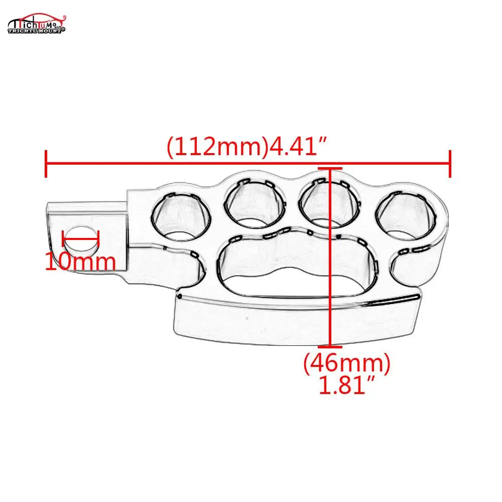 Motorcycle Flying Foot Pegs Footpegs Custom Pedal For Harley Sportster XL 1200 883 Dyna Softail Fat Bob | Автомобили и мотоциклы