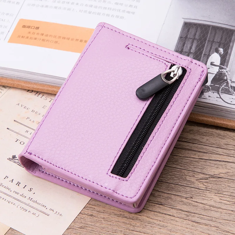 

Anti-theft credit card holder Anti-magnetic RFID anti-scanning card bag coin purse anti-theft credit card bag