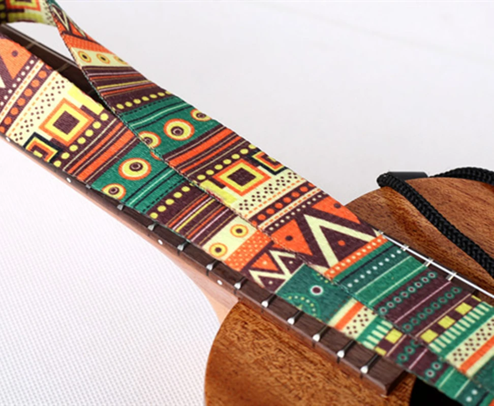 nationalen stil druck akustische folk gitarre straps einstellbare ende elektrische gitarre bass ukulele straps gürtel free global shipping