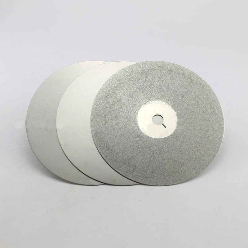 

3pcs 6'' Grit 240/600/3000 Diamond Coated Wheel Lapping Disc Flat Lap Wheel PACK Polishing Crystal Agate Jewel Jade
