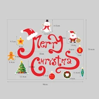 merry christmas garage door stickers kitchen refrigerator magnets cabinets sticker holiday home party new year 2022 decoration