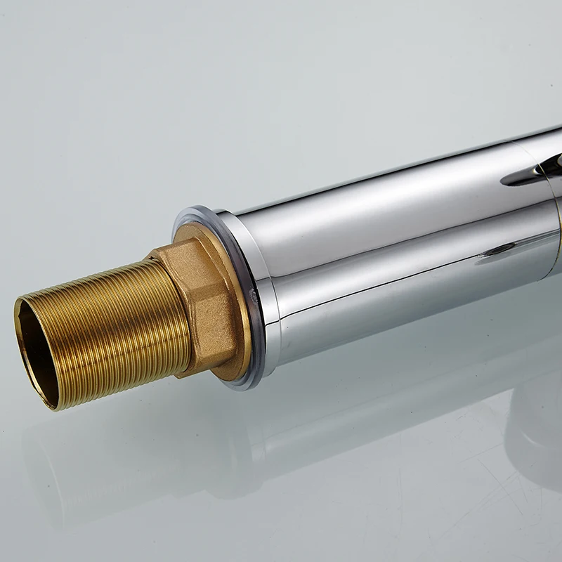 

Kitchen Faucets Chrome Kitchen Sink Crane Deck Mount Pull Down Dual Sprayer Nozzle Torneira De Cozinha Mixer Water Taps