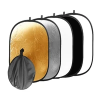 60x90cm 24x35 5 in 1 multi disc photography studio photo oval collapsible light reflector handhold portable photo disc