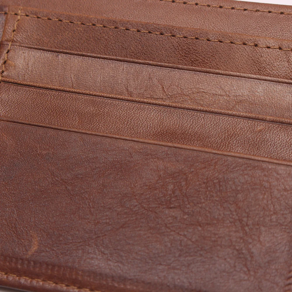 

Men Zipper Card Holder New Fashion Thin Wallet 100% Genuine Leather Credit Rfid Blocking ID