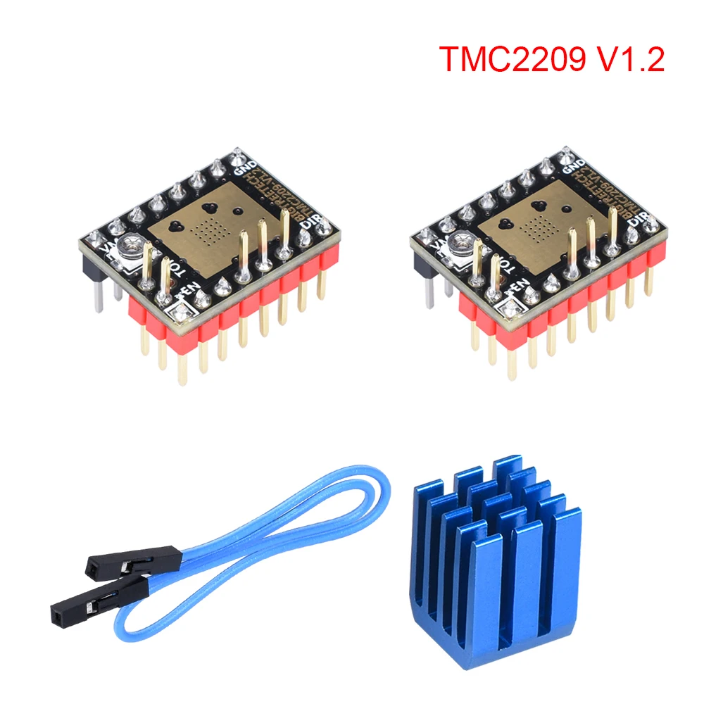 Драйвер шагового двигателя BIGTREETECH TMC2209 V1.2 бесшумный 3D принтер запчасти для