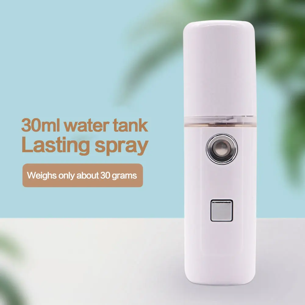 

Face Stream Beauty Spray Hand-held Water Machine Moisturizing Nano Ionic Mist Face Humidifier Sauna Facial Pore Cleansing Tool