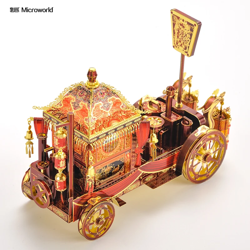 MMZ модель Microworld 3D металлическая головоломка свадебного автомобиля DIY лазерная
