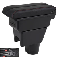 for renault duster armrest box central content box interior armrests storage car styling accessories part with usb