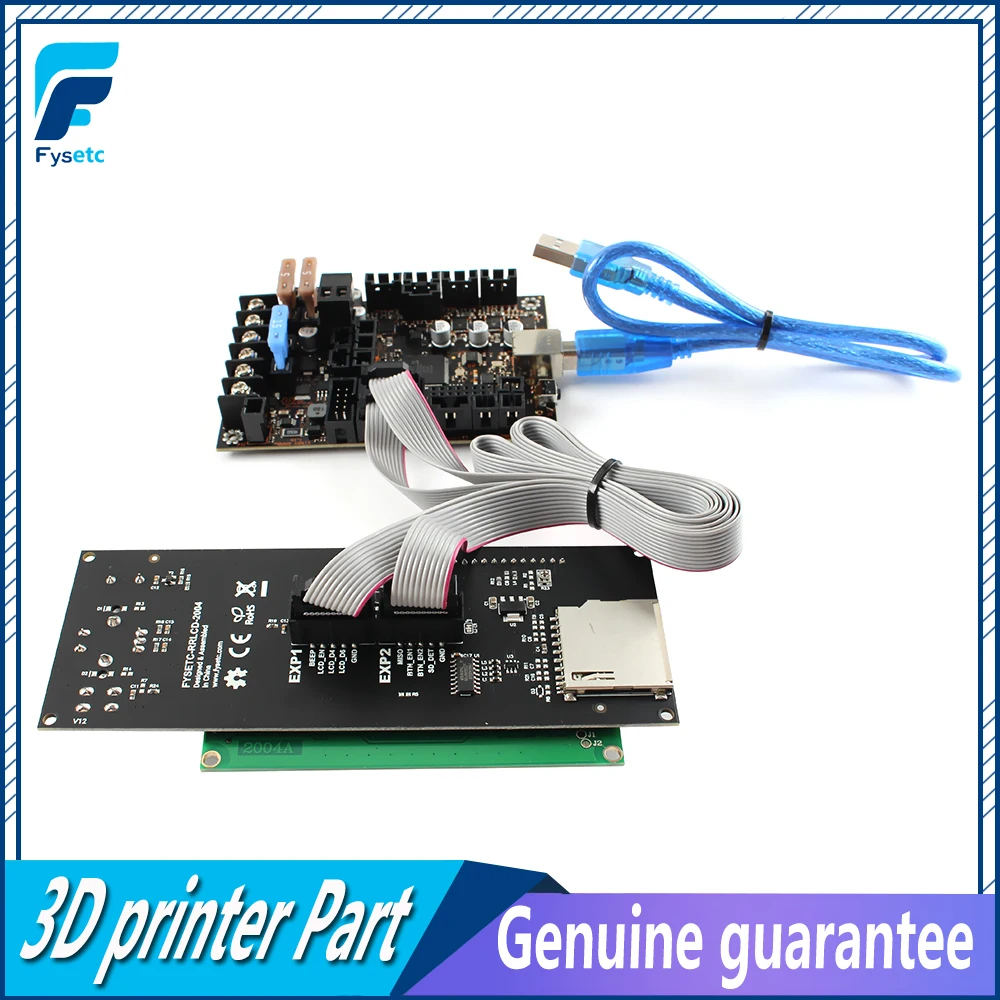 EinsyRambo 1.1b Mainboard For Prusa i3 MK3 With 4 Trinamic TMC2130 Control 4 Mosfet Switched Outputs + 2004 LCD Display