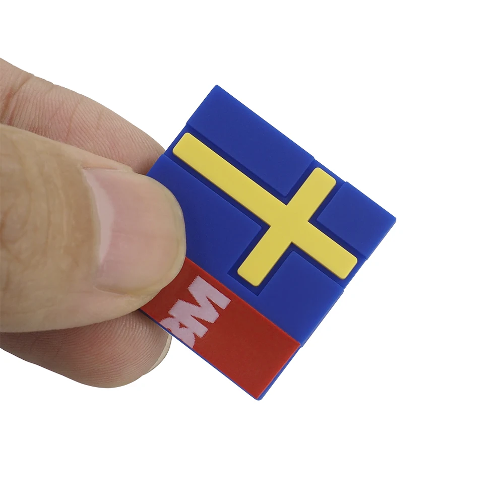 Значок с шведским флагом эмблема наклейка на багажник линия талии логотип для Volvo