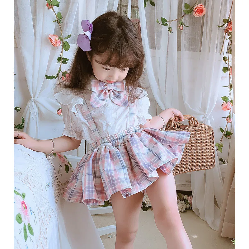 

Original deep sea love letter bouffant plaid girdle skirt girl JK grid skirt four seasons wear lovely blow fart skirt tide