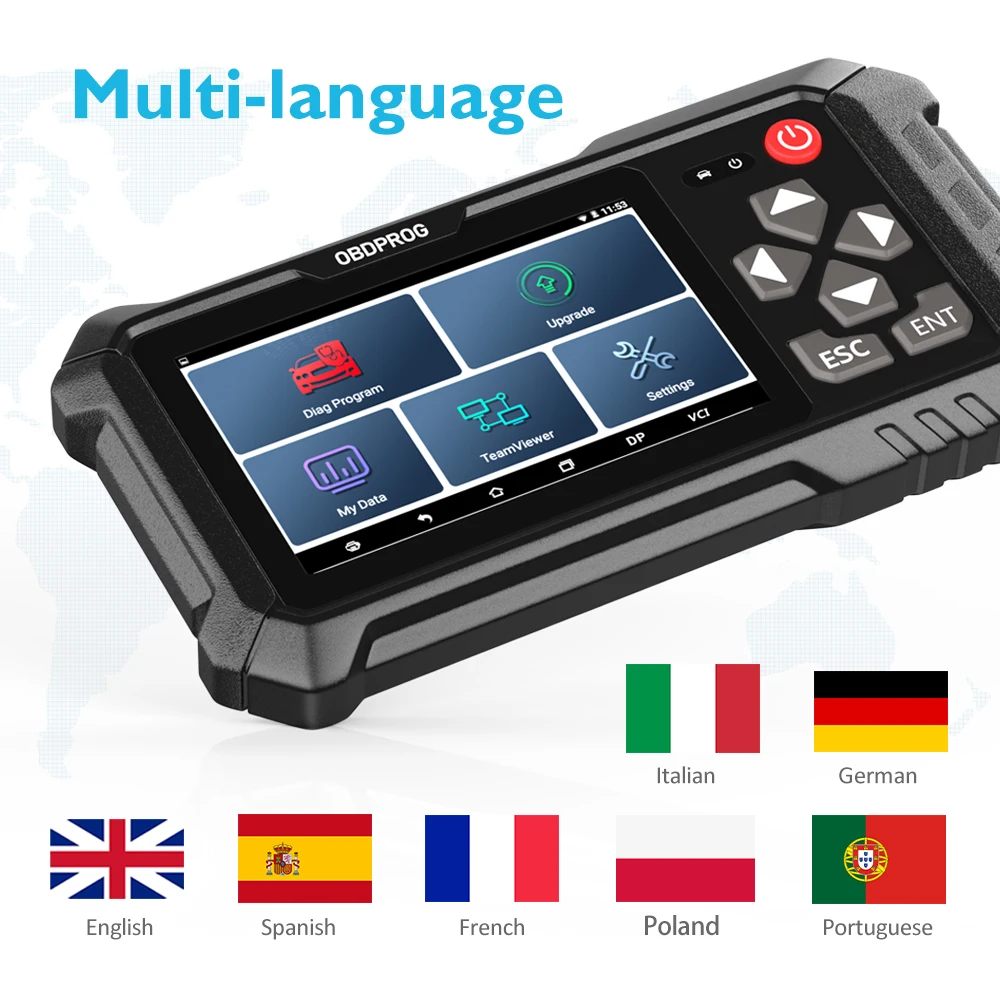 OBDPROG M500 OBD2 сканер Профессиональный коррекция пробега на одометре регулировки