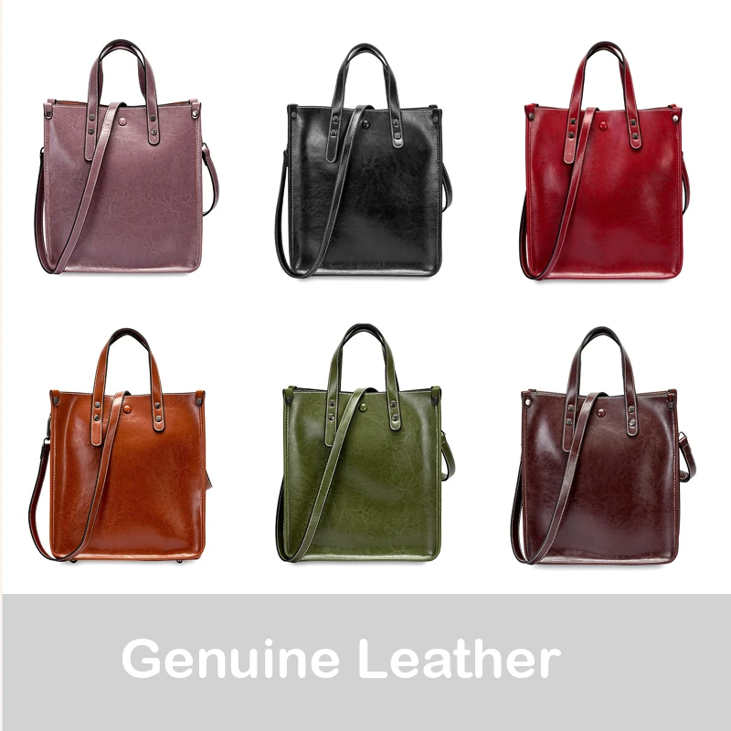 Женская сумка через плечо из натуральной воловьей кожи Набор сумок мягкой