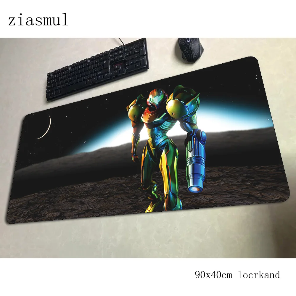 metroid pad mouse Popular computer gamer 900x400x3mm padmouse Mass pattern mousepad ergonomic gadget office desk mats | Компьютеры и