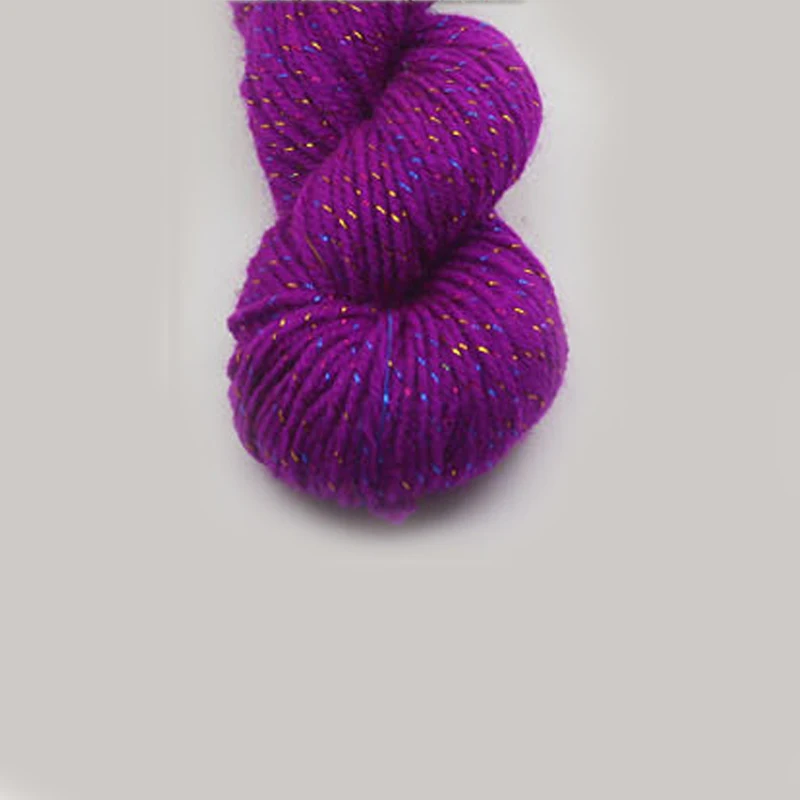 Зимняя блестящая толстая пряжа для вязания ручной вязки хлопчатобумажная шарфа