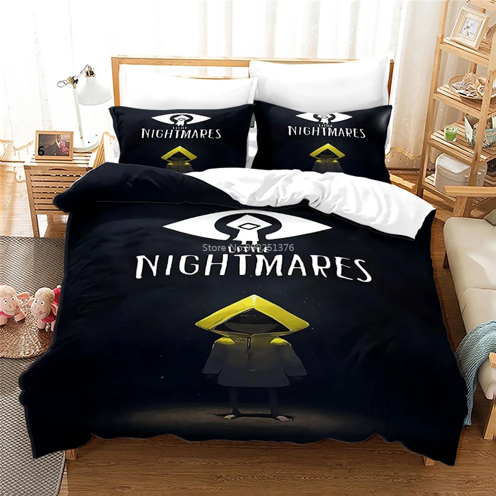

Little Nightmares Game 3D Printed Bedding Set Twin Full Queen King Size Duvet Cover Set Home Textile Bedclothes for Boys Girls