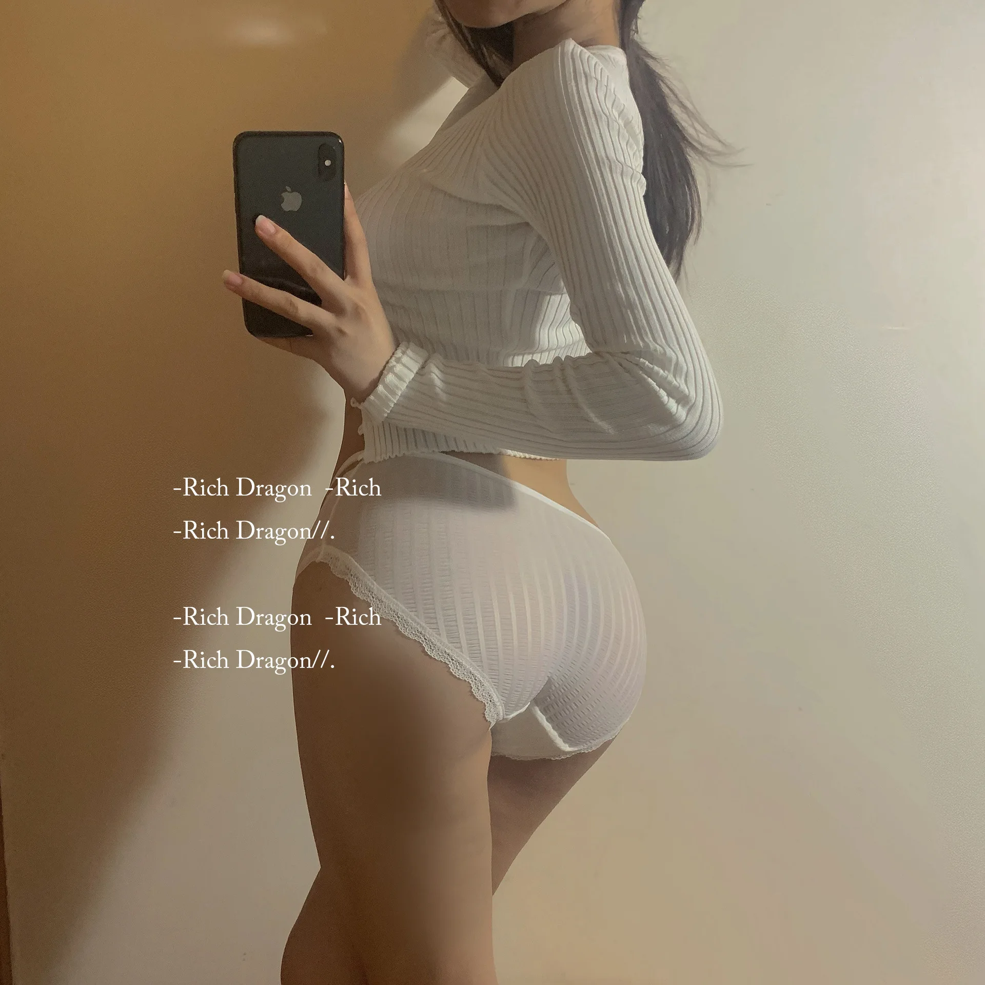 Women's Sexy Briefs Hollow Ice Silk Cross Pure Cotton Crotch Comfortable Lace Trimmed Hips Low-Waisted Girl | Женская одежда