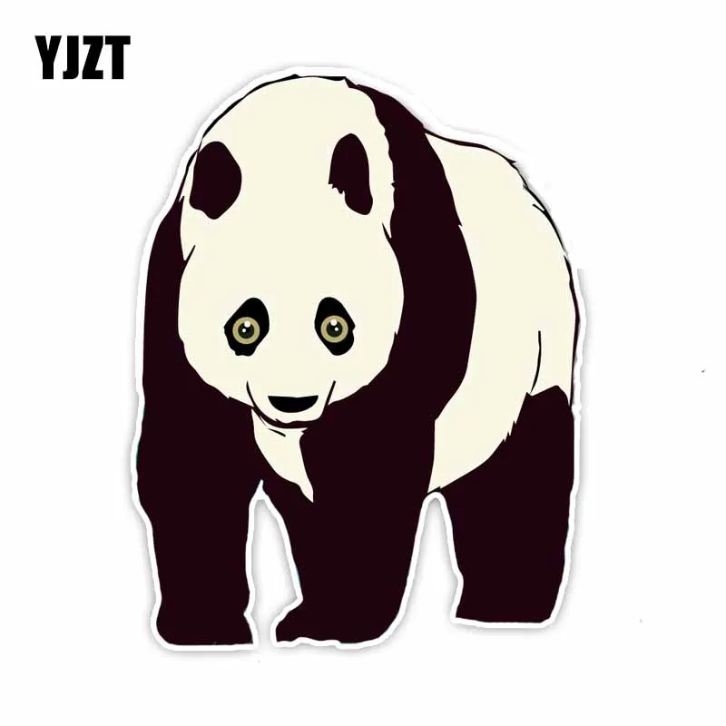 

YJZT 15 см * 11,8 см для животных, панда, наклейка, аксессуары из ПВХ