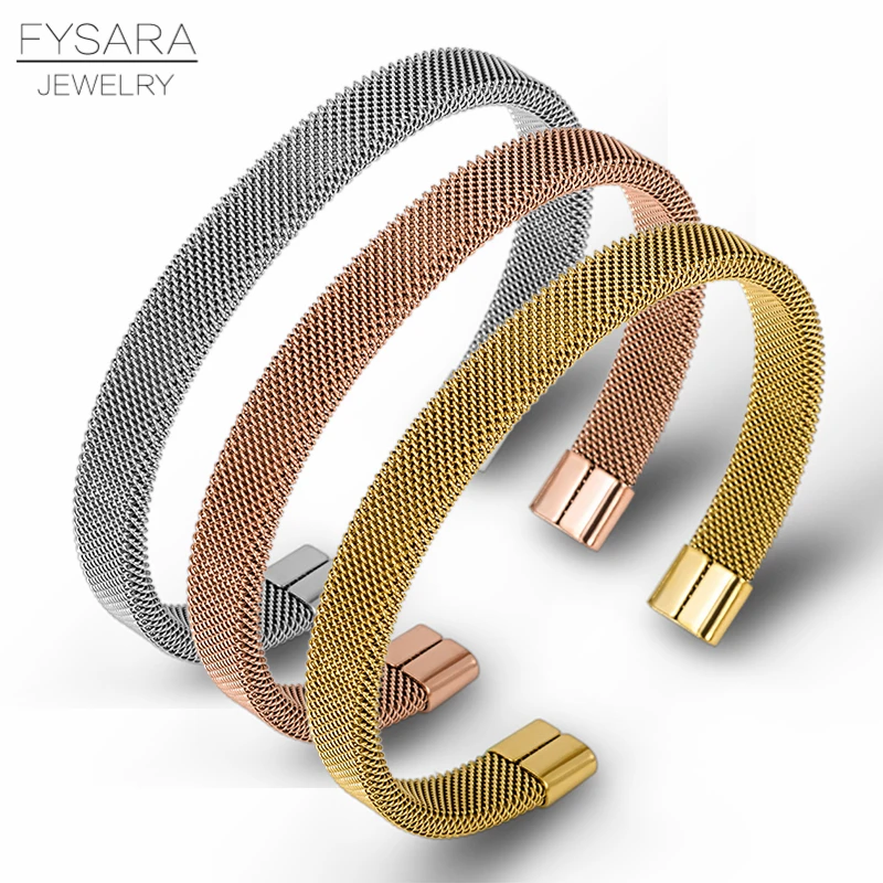 FYSARA 361L нержавеющая сталь кабель провода силиконовые браслеты для женщин мужчин любовника очаровательные браслеты на запястье черный Панк ювелирные изделия