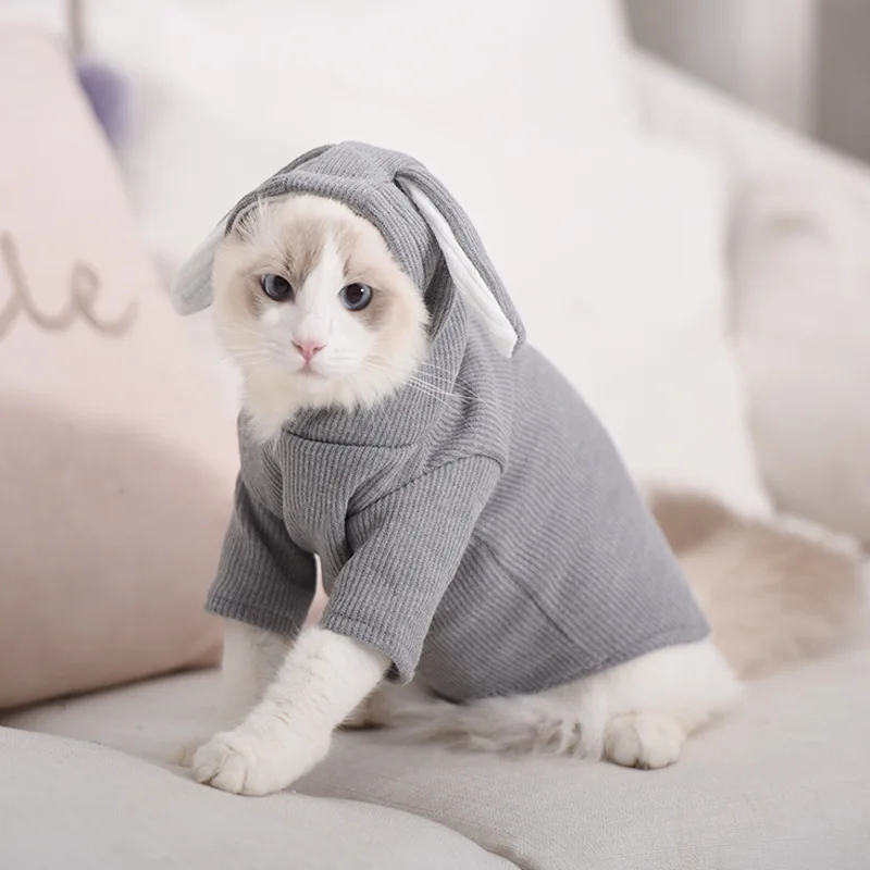 

Pet Dog Clothes For Small Dogs Cute Rabbit Ear Coat Winter Hoodie Puppy Cat Clothing For Dogs Costume Pet Outfits Ropa Perro
