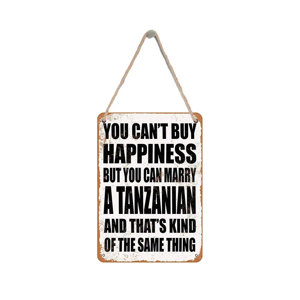 

Isaric деревянный подвесной знак 8X12 дюймов вы не можете купить счастье, но вы можете выбрать Забавный танзанийский деревянный знак