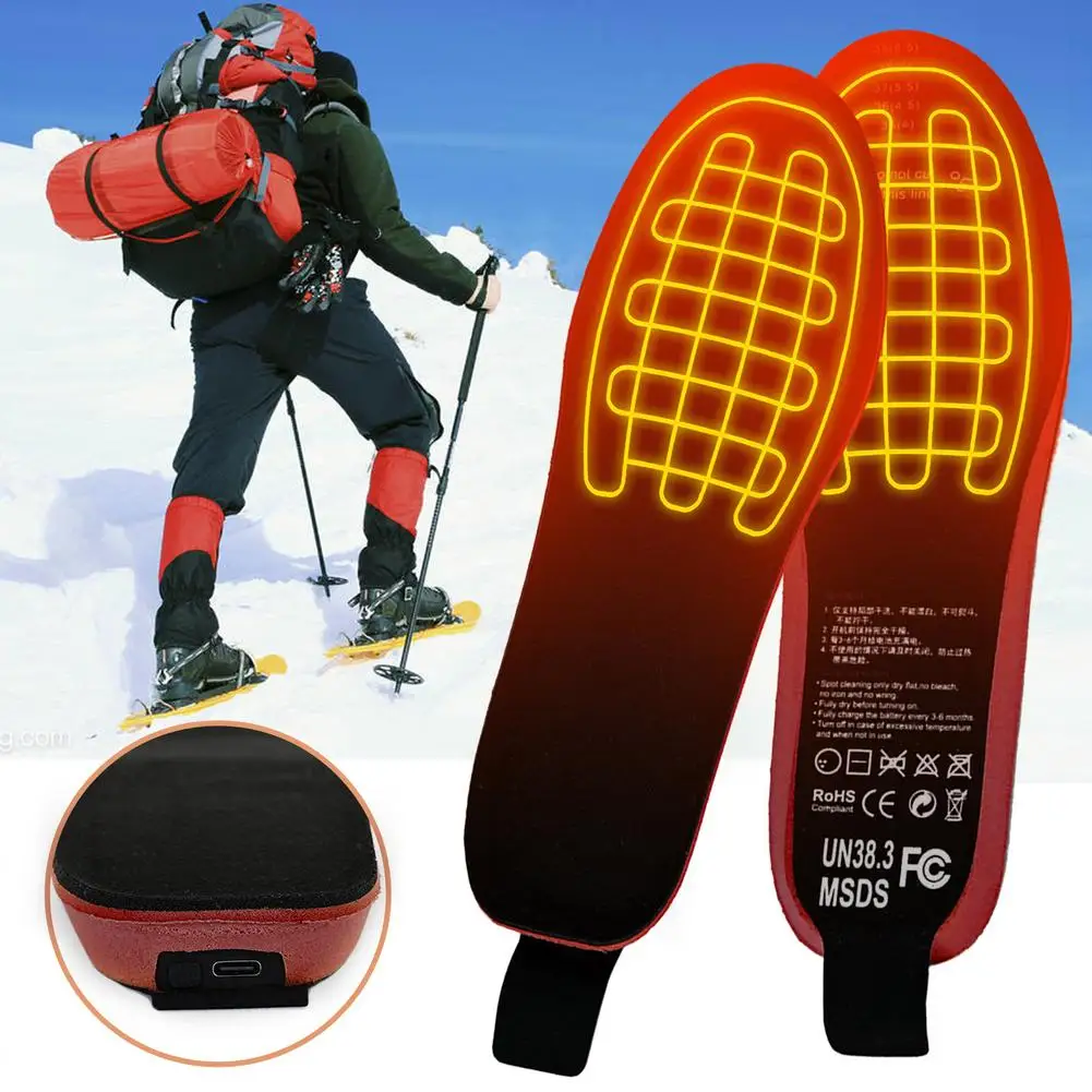 

2100mAh Rechargeable Electric Heating Insoles With Remote Control Winter Warm Heated Insoles Sport Shoes Pads For Skiing Hunting