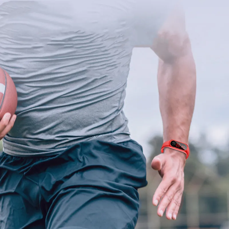 Jam Tangan Olahraga Modis untuk Anak-anak Jam Tangan Digital Led Tahan Air Tali Silikon Ultraringan Jam Tangan Remaja Laki-laki Perempuan Uniseks