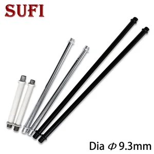 Полая трубка с железным покрытием, диаметр 9,3 мм, 2 шт., M10, полая трубка с наружным зубьем для точечного светильника, флуоресцентные аксессуары для светодиодов подвес для ламп